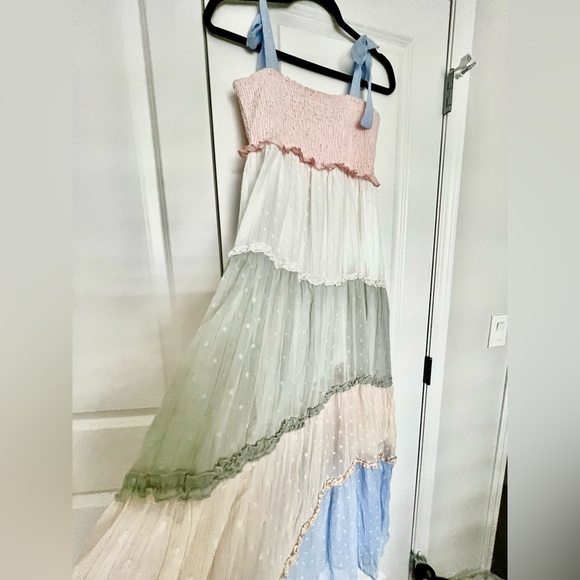 Tie strap chiffon dress - Picture 2 of 3